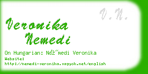 veronika nemedi business card